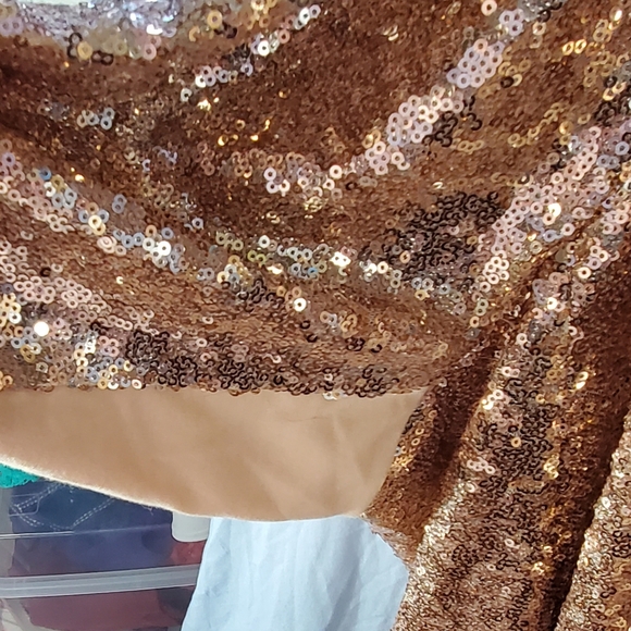 Torrid Open Front Sequin Jacket Long Line Size 4 - Picture 4 of 8